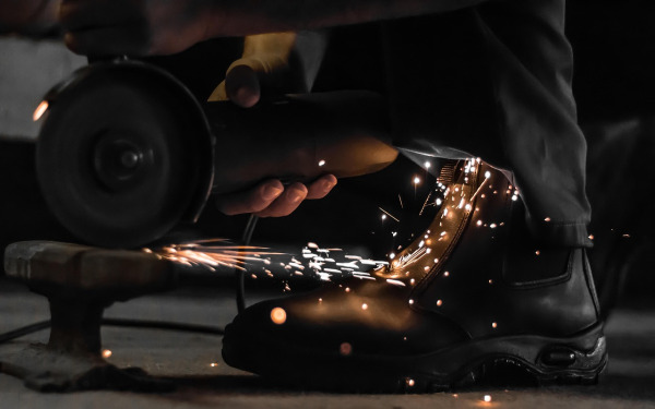 technician servicing backup generator